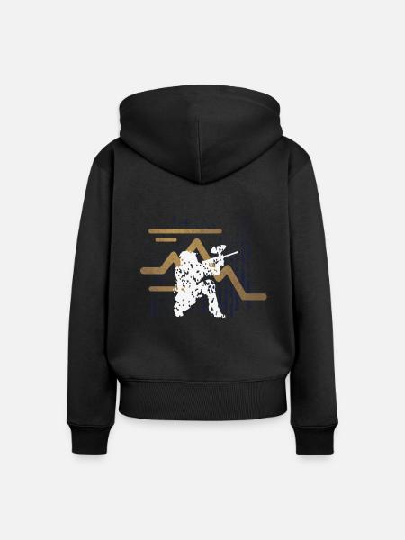 Paintball Paintballspieler - Frauen Premium Bio Zip Hoodie - Schwarz