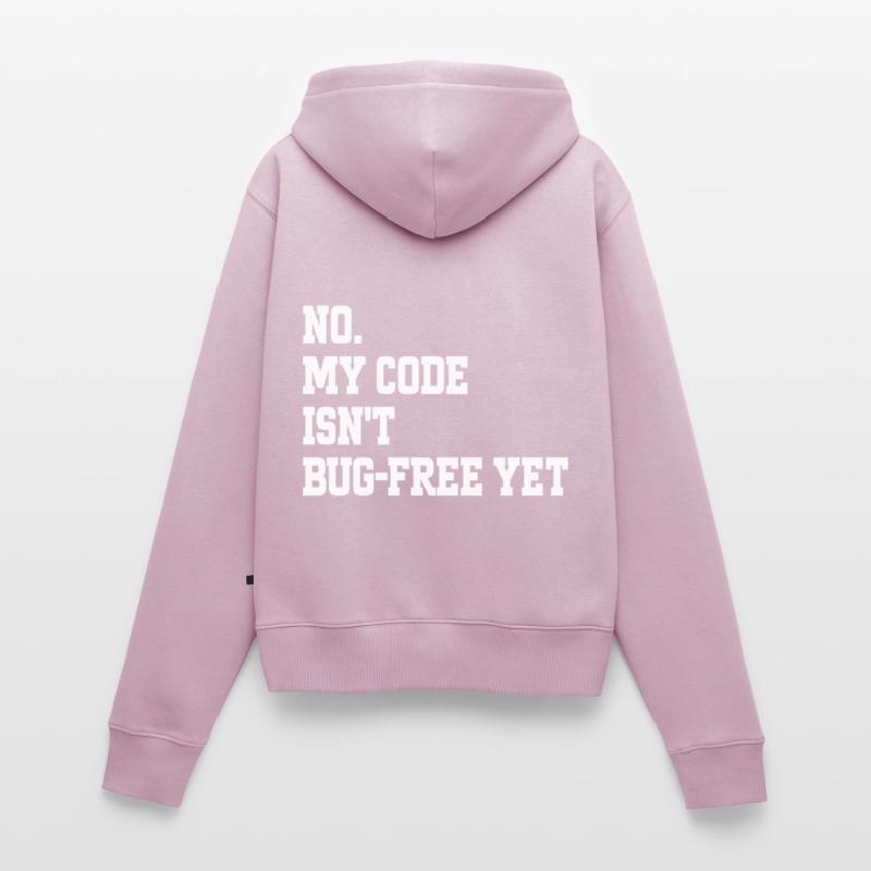 Humor Programmer Coder Bugs Gift Developer Women's Premium Organic Zip Hoodie