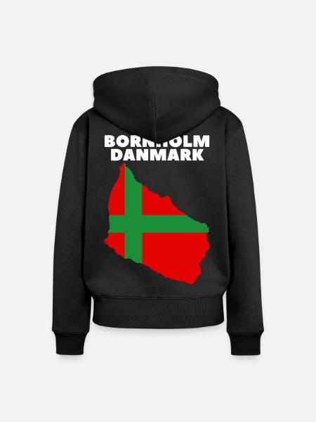 Bornholm Danmark - Frauen Premium Bio Zip Hoodie - Schwarz