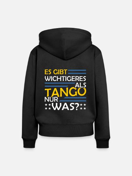 Tango - Frauen Premium Bio Zip Hoodie - Schwarz