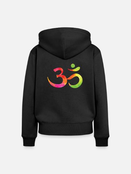 Buddhismus - Frauen Premium Bio Zip Hoodie - Schwarz