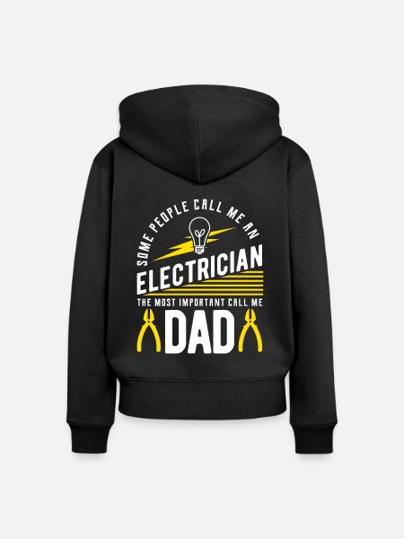 Elektriker Elektrikerin - Frauen Premium Bio Zip Hoodie - Schwarz
