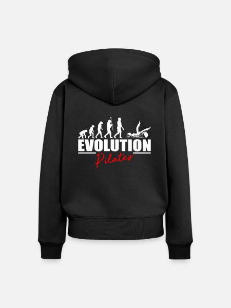 Pilates Übungshemd Geschenkidee - Frauen Premium Bio Zip Hoodie - Schwarz