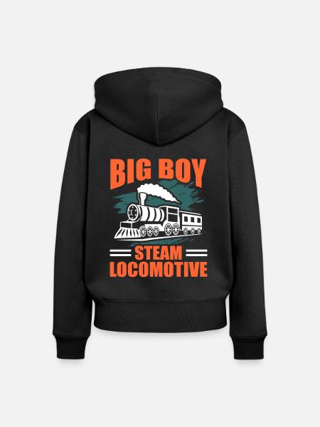 Zug - Frauen Premium Bio Zip Hoodie - Schwarz