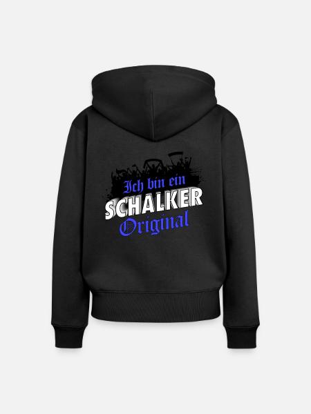 Ich bin ein Schalker Original | Schalke Geschenk - Frauen Premium Bio Zip Hoodie - Schwarz