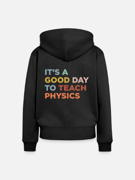 Physiklehrer Unterrichten - Frauen Premium Bio Zip Hoodie - Schwarz