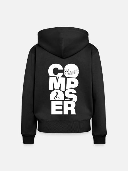 Beruf Job Arbeit - Komponist - Frauen Premium Bio Zip Hoodie - Schwarz