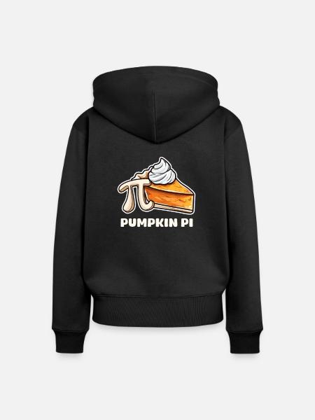 Kürbiskuchen Kürbis Pi - Frauen Premium Bio Zip Hoodie - Schwarz