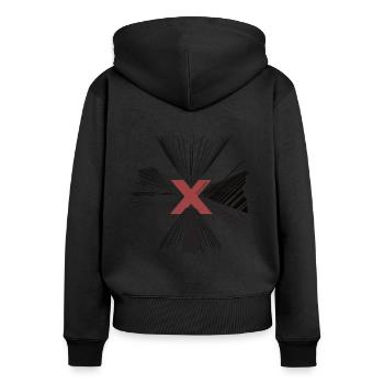 Skyscraper, Hochhaus, Skyline, NYC - Women's Premium Organic Zip Hoodie - black - Back - Julia (174cm)