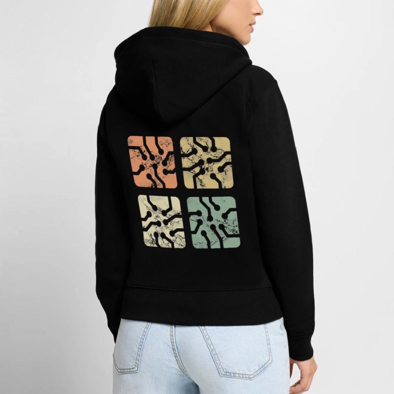 Electronics engineer board Women's Premium Organic Zip Hoodie