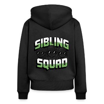 Sibling Squad Sibling Love and Rivalry - Women's Premium Organic Zip Hoodie - black - Back - Julia (174cm)