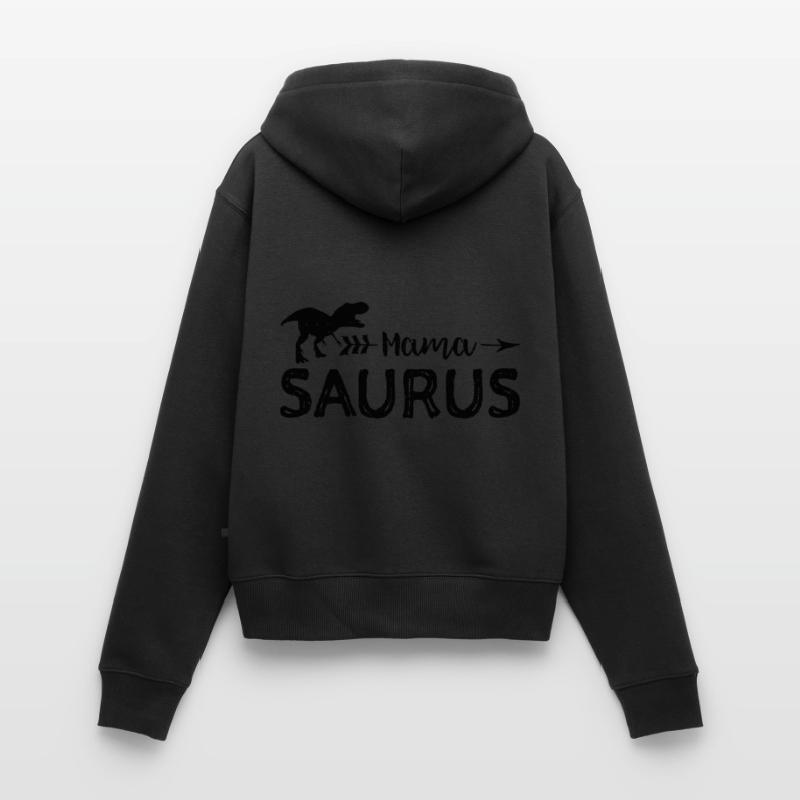 Mama Saurus - Mutter Frauen Premium Bio Zip Hoodie
