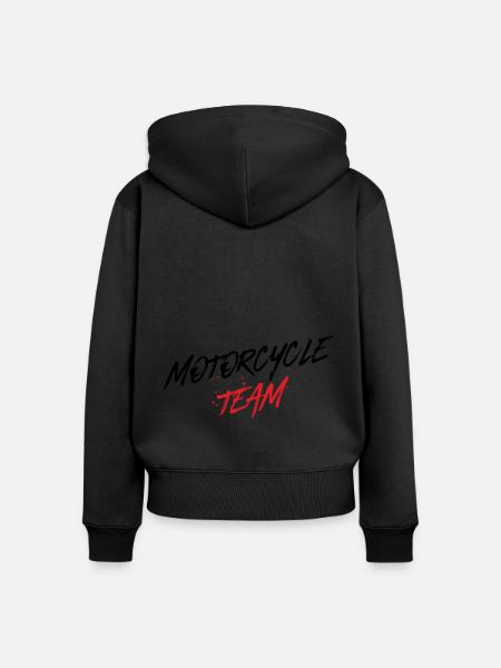Motorcycle Team - Frauen Premium Bio Zip Hoodie - Schwarz