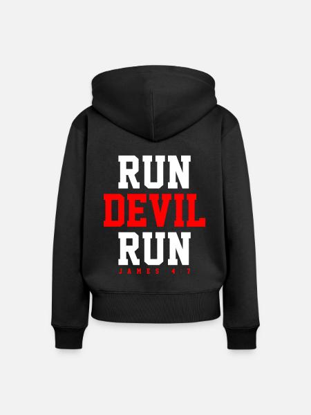 Verbünden Sie Jesus mit exklusivem - Frauen Premium Bio Zip Hoodie - Schwarz