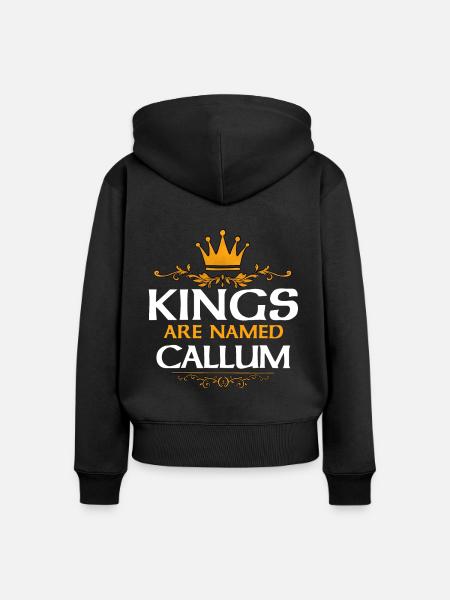 Callum - Frauen Premium Bio Zip Hoodie - Schwarz