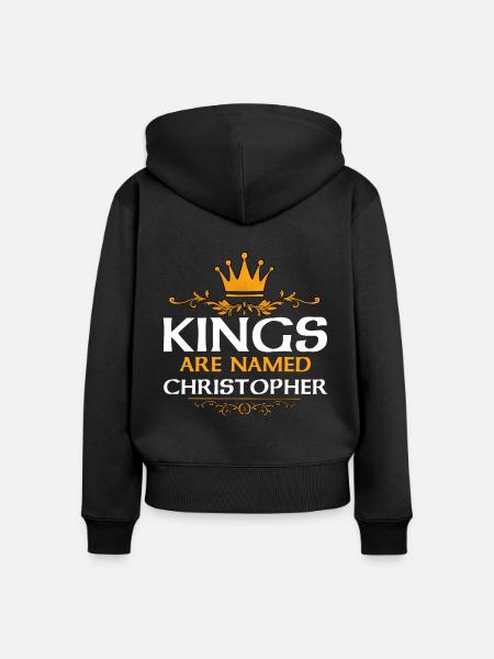 Christopher - Frauen Premium Bio Zip Hoodie - Schwarz