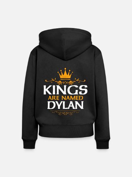 Dylan - Frauen Premium Bio Zip Hoodie - Schwarz