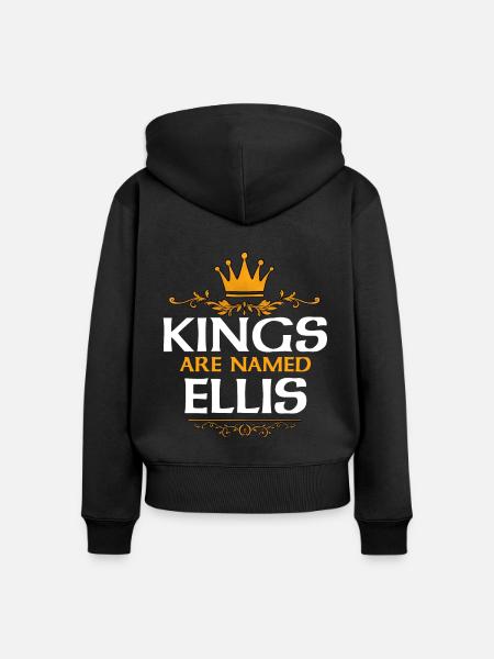 Ellis - Frauen Premium Bio Zip Hoodie - Schwarz