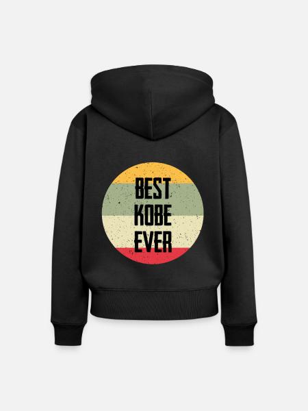 Best Kobe Ever - Frauen Premium Bio Zip Hoodie - Schwarz