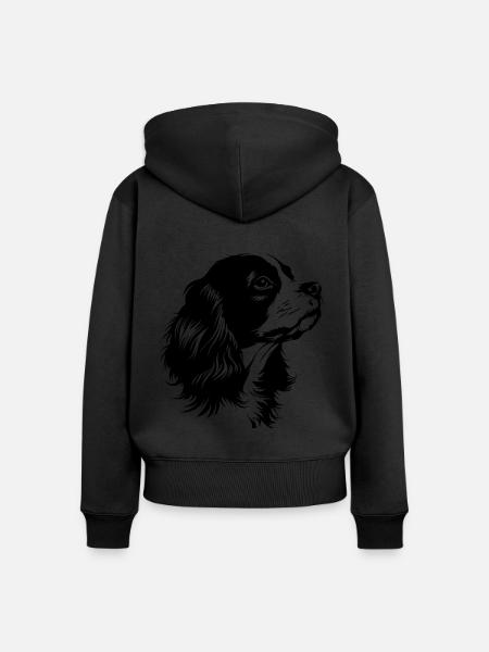 Cavalier König Charles Spaniel - Frauen Premium Bio Zip Hoodie -