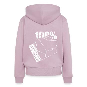 GERMAN SHORTHAIR 100 Dogs Dog Wilsigns Hunting Dogs - Women's Premium Organic Zip Hoodie - dusky pink - Back - Julia (174cm)