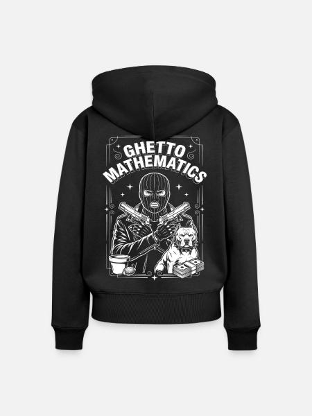 Ghetto Mathematics - Frauen Premium Bio Zip Hoodie - Schwarz