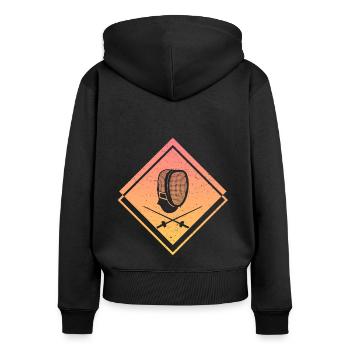 Fechter Fechtsport Fencer Fencing Fechten - Women's Premium Organic Zip Hoodie - black - Back - Julia (174cm)