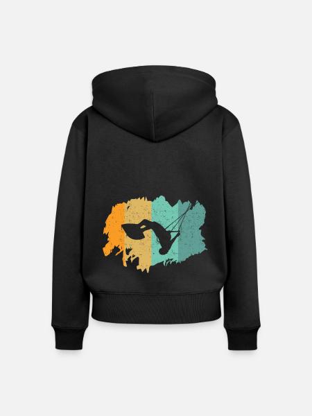 Kitesurfing - Frauen Premium Bio Zip Hoodie - Schwarz