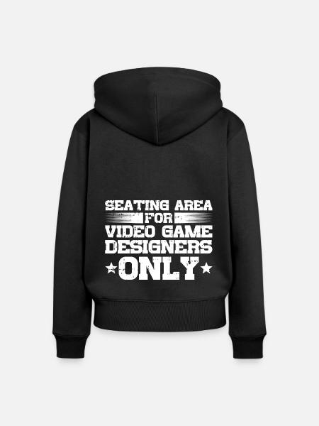 Video Game Designer - Frauen Premium Bio Zip Hoodie - Schwarz
