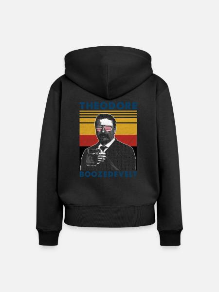 Theodore Boozedevelt - Frauen Premium Bio Zip Hoodie -