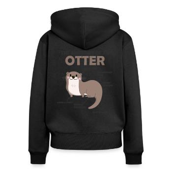 douce la loutre déclaration Anatomy of an Loutre - Sweat à capuche zippé Premium bio Femme - noir - Dos - Julia (174cm)