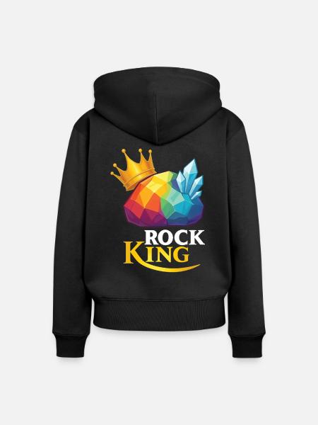 Geology Rock - Frauen Premium Bio Zip Hoodie - Schwarz