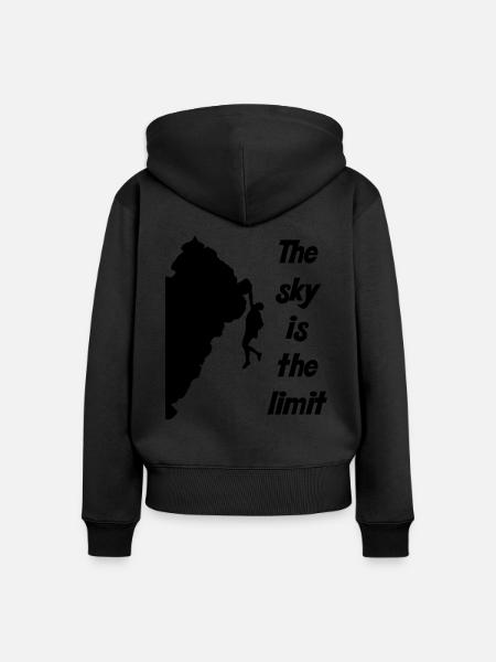 Bergsteigen Extrem - Frauen Premium Bio Zip Hoodie - Schwarz