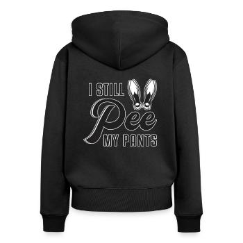 Diving Diver Sea Diving Water Dive Swimming - Women's Premium Organic Zip Hoodie - black - Back - Julia (174cm)