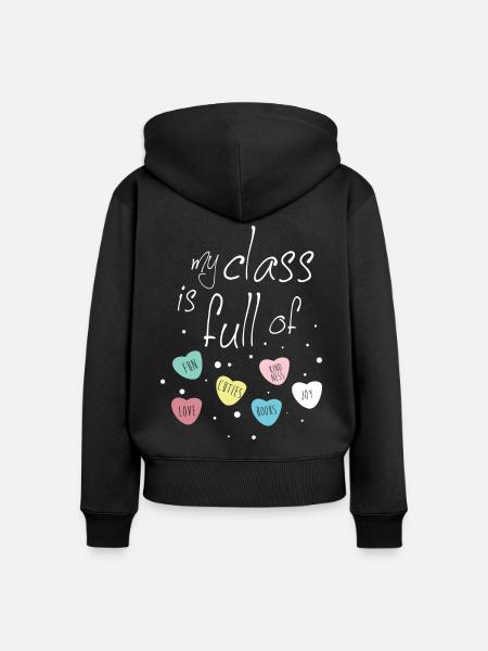 Grundschule Grundschullehrer - Frauen Premium Bio Zip Hoodie - Schwarz