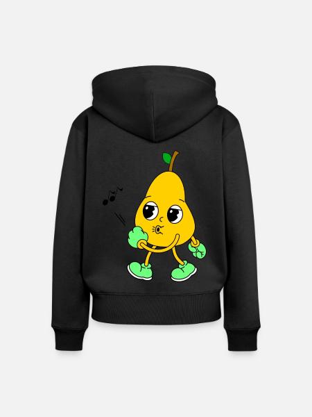 Pfeifende Birne - Frauen Premium Bio Zip Hoodie -