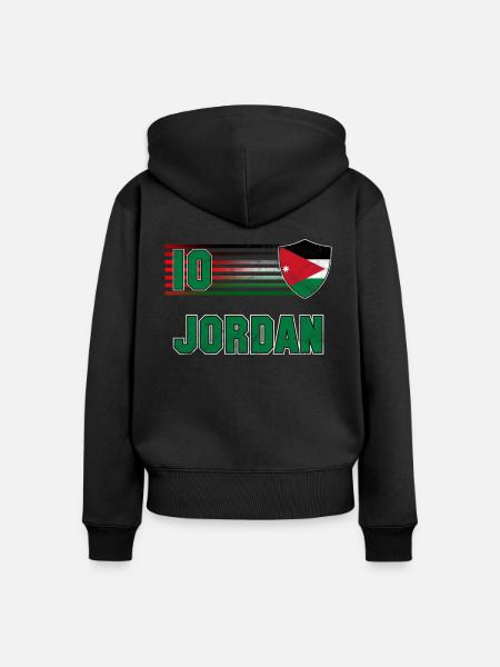 Jordanien - Frauen Premium Bio Zip Hoodie - Schwarz