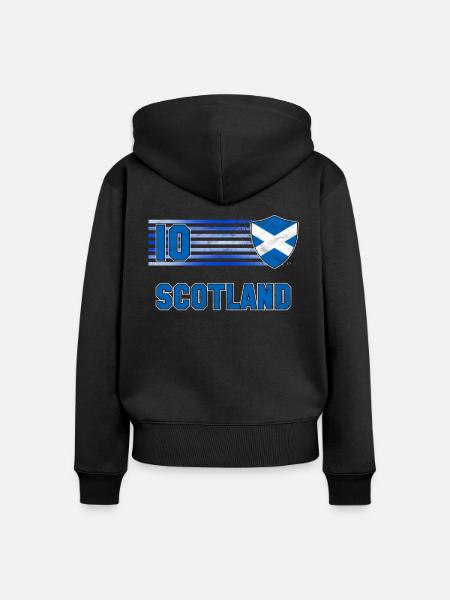 Schottland - Frauen Premium Bio Zip Hoodie - Schwarz
