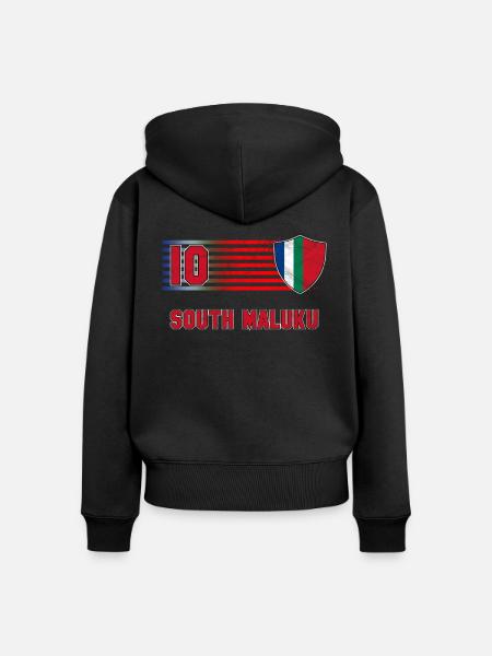 Republik Maluku Selatan - Frauen Premium Bio Zip Hoodie - Schwarz