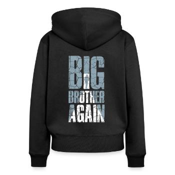 Big Brother Again Tee for boys - Women's Premium Organic Zip Hoodie - black - Back - Julia (174cm)