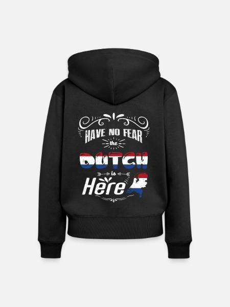 Holland - Frauen Premium Bio Zip Hoodie - Schwarz