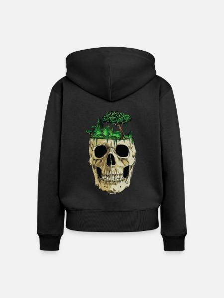 Tiefer Dschungel - Frauen Premium Bio Zip Hoodie - Schwarz