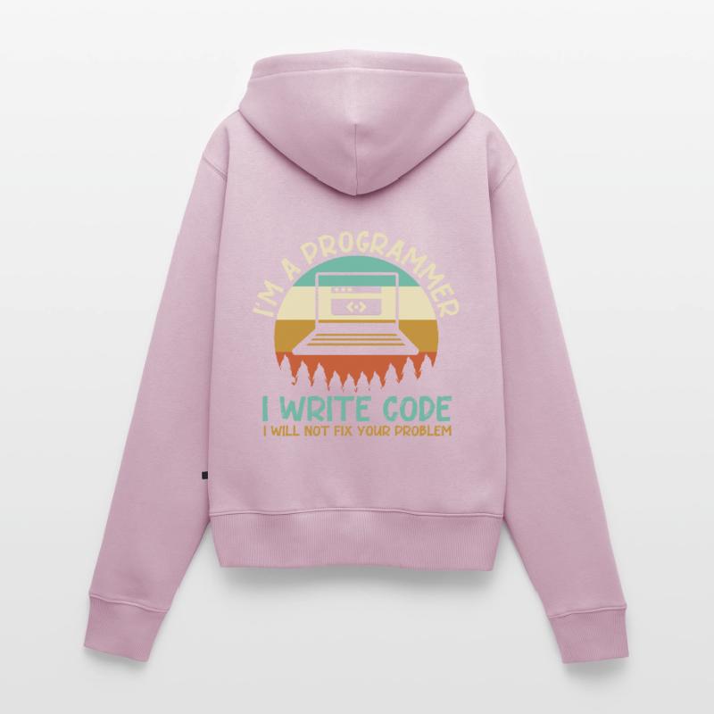 Programmeur Code Codage Sweat à capuche zippé Premium bio Femme