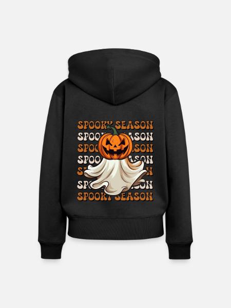 Halloween Spooky Season - Frauen Premium Bio Zip Hoodie -
