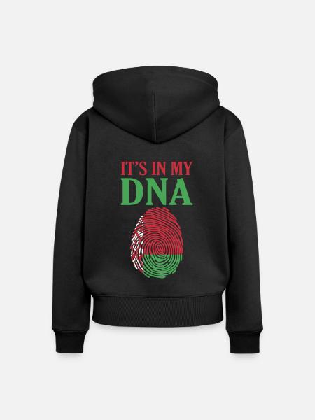 Weißrussland - Frauen Premium Bio Zip Hoodie - Schwarz