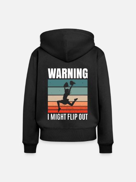 Cheerleading - Frauen Premium Bio Zip Hoodie - Schwarz