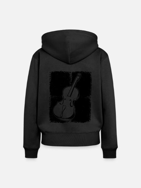 Cello Cellospieler Cellist - Frauen Premium Bio Zip Hoodie -