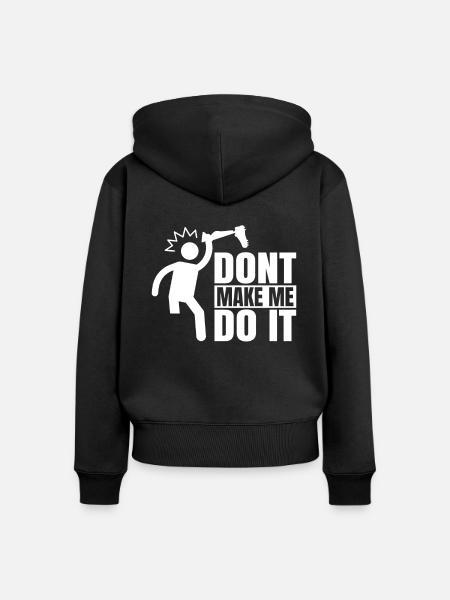 Amputiertes Bein Prothese Geschenk - Frauen Premium Bio Zip Hoodie - Schwarz