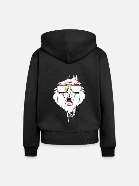 Ägypten - Frauen Premium Bio Zip Hoodie - Schwarz