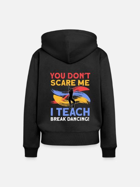 Breakdancing - Frauen Premium Bio Zip Hoodie - Schwarz